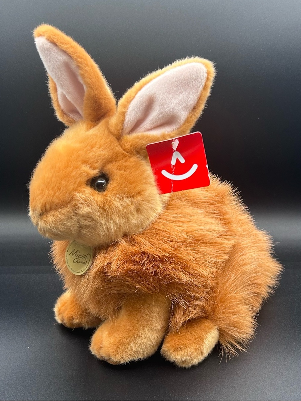 Aurora Miyoni Angora Rabbit Plush Brown 10” New